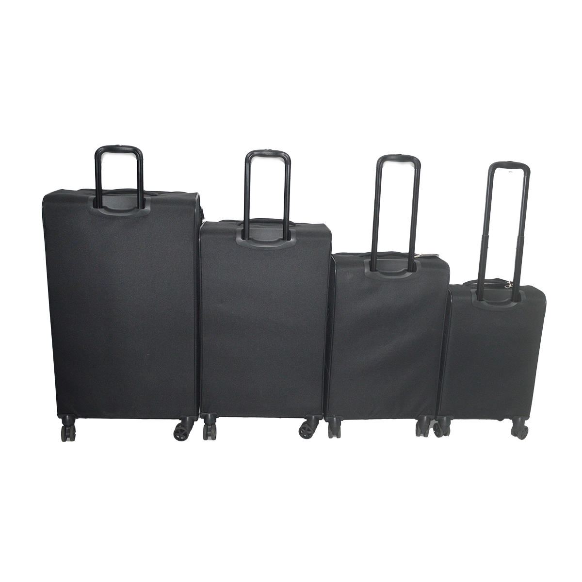 Black 4pcs/set Soft Luggage - Image 5