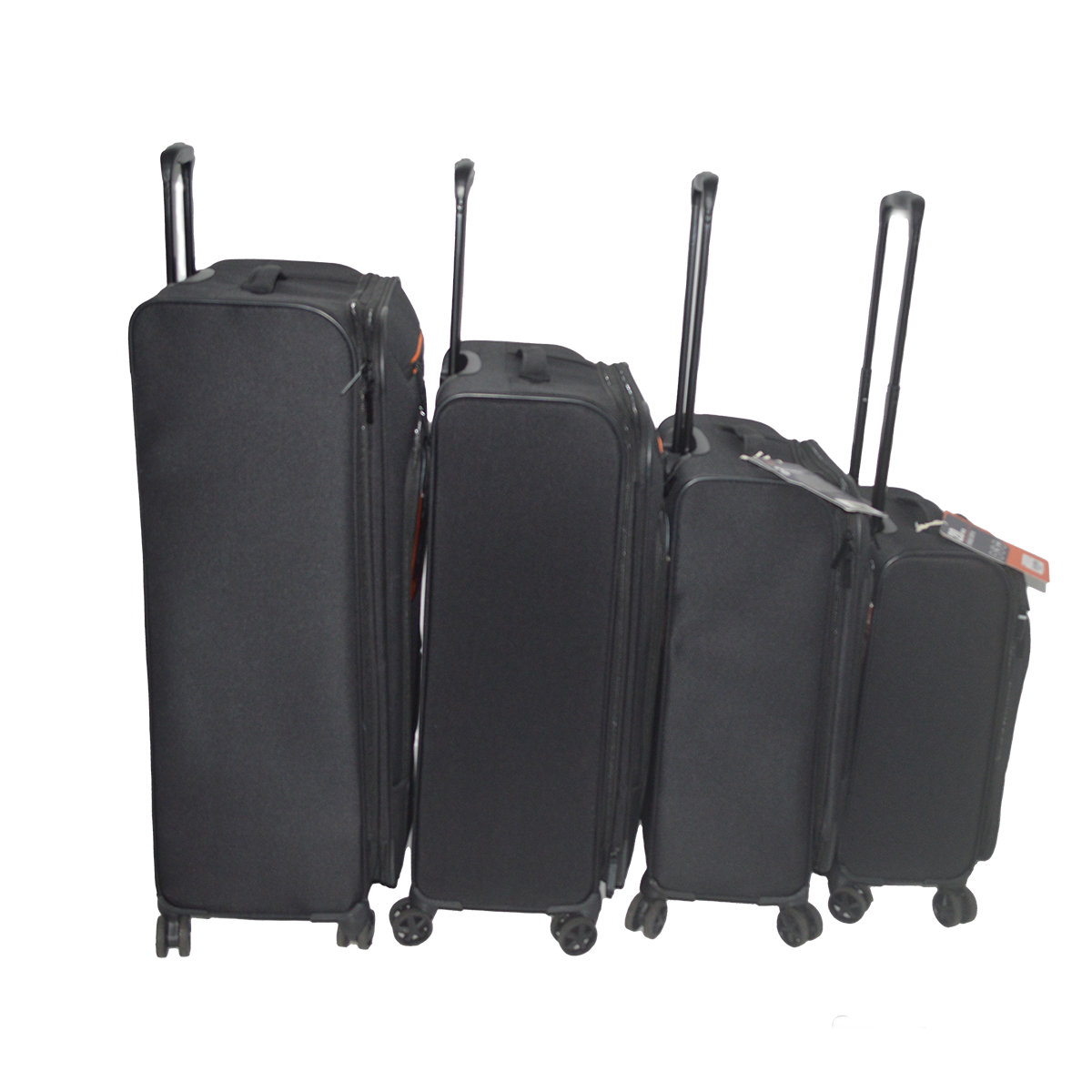 Black 4pcs/set Soft Luggage - Image 4