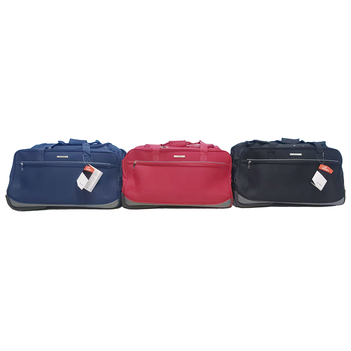 4 sizes 3 colors mixed-color packaging trolley duffle bag